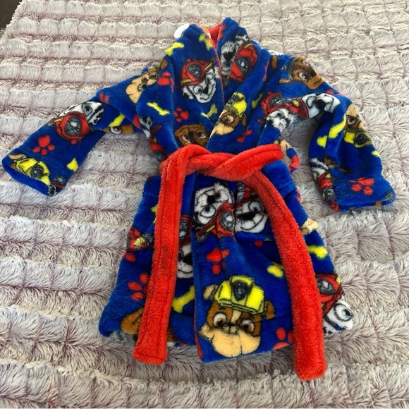 Paw Patrol Blue and Red Kids Robe size 2T - Picture 1 of 4